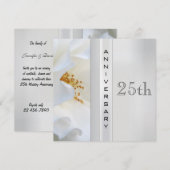 25周年結婚記念日の招待状 招待状 (正面/裏面)