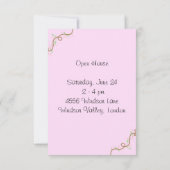 25周年結婚記念日の招待状 招待状 (裏面)