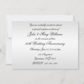 25周年結婚記念日の招待状 招待状 (裏面)