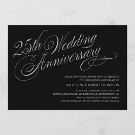 25周年結婚記念日の招待状 招待状