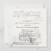 25周年結婚記念日の招待状 - 正方形 招待状 (裏面)