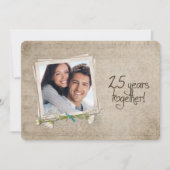 25周年結婚記念日の誓いの更新 招待状 (正面)