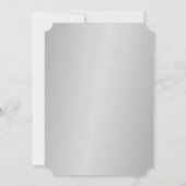 25周年結婚記念日シルバーハート 招待状 (裏面)