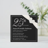 25周年結婚記念日パーティーの招待状 招待状 (スタンド正面)
