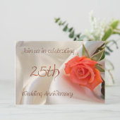 25周年結婚記念日パーティー招待状 招待状 (スタンド正面)