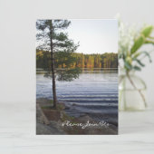 25周年結婚記念日パーティー招待状 森 招待状 (スタンド正面)