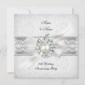 25周年結婚記念日パーティー ラ・ペール 招待状 (正面)