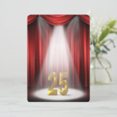 25周年結婚記念日パーティー 招待状 (スタンド正面)