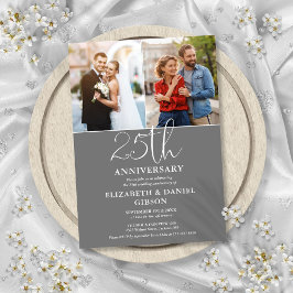 25周年結婚記念日フォトフレーム 招待状