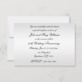 25周年結婚記念日出欠カード 招待状 (裏面)