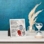 25周年結婚記念日夫プレート詩 フォトプラーク (インサイチュ)