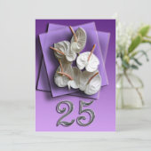 25周年結婚記念日招待状 招待状 (スタンド正面)