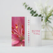 25周年結婚記念日招待状 招待状 (スタンド正面)