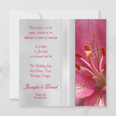 25周年結婚記念日招待状 招待状 (裏面)