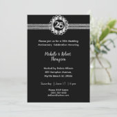 25周年結婚記念日招待状 招待状 (スタンド正面)