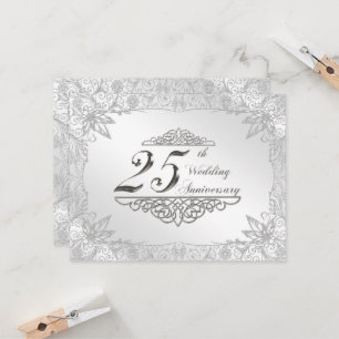 25周年結婚記念日招待状 招待状