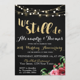 25周年結婚記念日、まだまだ記念日を大切に 招待状