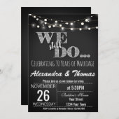 25周年結婚記念日、まだまだ記念日を祝う 招待状 (正面/裏面)