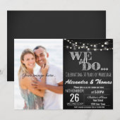 25周年結婚記念日、まだまだ記念日を祝う 招待状 (正面/裏面)