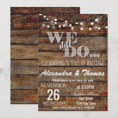 25周年結婚記念日、まだ記念日を祝う 招待状 (正面/裏面)