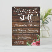 25周年結婚記念日、まだ記念日を祝う 招待状 (スタンド正面)