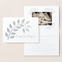 25周年結婚記念日 カスタム フォト 招待状