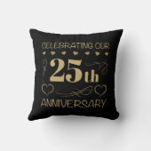 25周年結婚記念日 クッション (裏面)