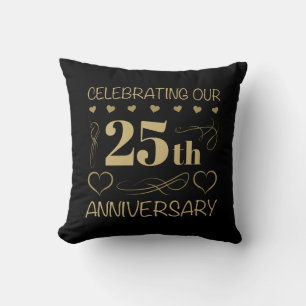 25周年結婚記念日 クッション