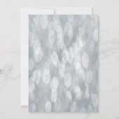 25周年結婚記念日 愛の白い2羽のスワン 招待状 (裏面)