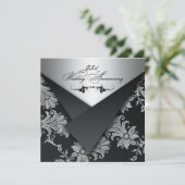 25周年結婚記念日 招待状(フェイクフラップ) 招待状 (スタンド正面)