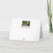 25周年結婚記念日 自然のグリーティングカード カード (裏面)