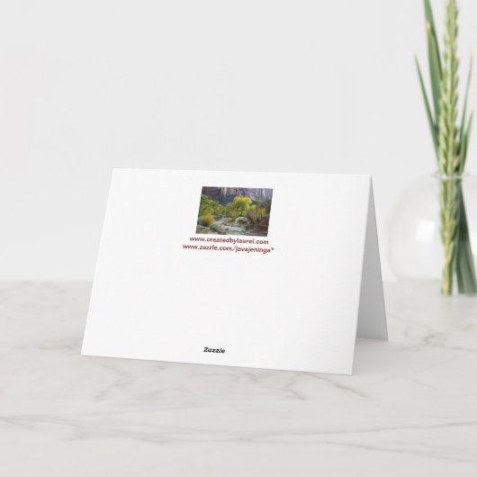 25周年結婚記念日 自然のグリーティングカード カード (裏面)