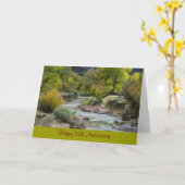 25周年結婚記念日 自然のグリーティングカード カード (黄色い花)