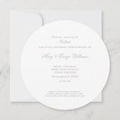 25周年結婚記念日 赤いバラのハート エレガントI 招待状 (裏面)