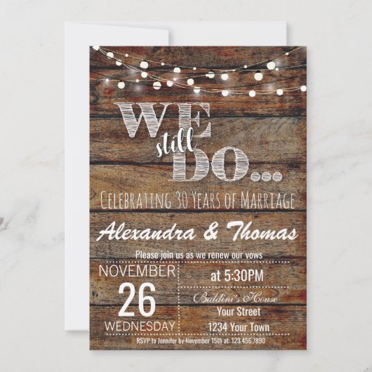 25周年結婚記念日、 Anniversaryはまだまだ続く 招待状 (正面)