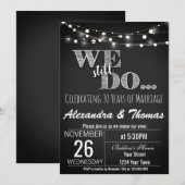 25周年結婚記念日、 Anniversaryはまだまだ続く 招待状 (正面/裏面)