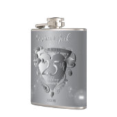 25周年結婚記念銀行ハート フラスク (左)