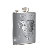 25周年結婚記念銀行ハート フラスク (右)