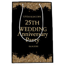 25周年結婚記念 ゴールドグリッター