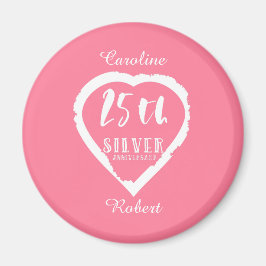 25周年結婚銀伝統的銀 マグネット