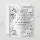 25周年結婚銀花模様招待 (正面)