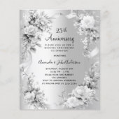 25周年結婚銀花模様招待 (正面)