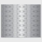 「25周年結婚」ハンドシルバ書ー ラッピングペーパー (フラット)