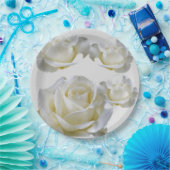 25周年編集可能シルバーバラ ペーパープレート (パーティー)