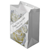 25周年編集可能シルバーバラ ミディアムペーパーバッグ (正面アングル)