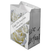 25周年編集可能シルバーバラ ミディアムペーパーバッグ (裏面アングル)