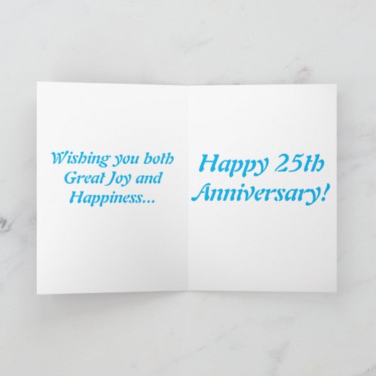 25周年記念あいさつカード カード (内部)