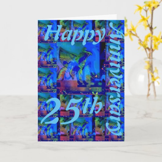 25周年記念あいさつカード カード (黄色い花)