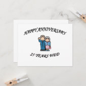 25周年記念おめでとう カード (正面/裏面インサイチュ)