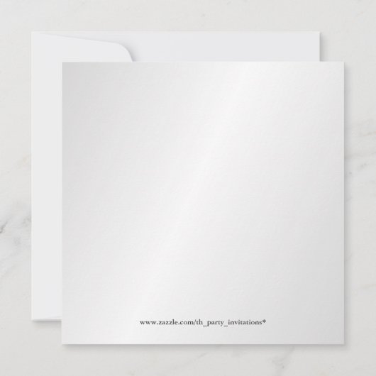 25周年記念のシルバーアニバーサリー招待状2枚と写真 招待状 (裏面)